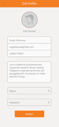 Cara Message Profile Profile Setting
